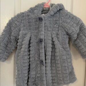 Soft Gray Kids Hooded Cape